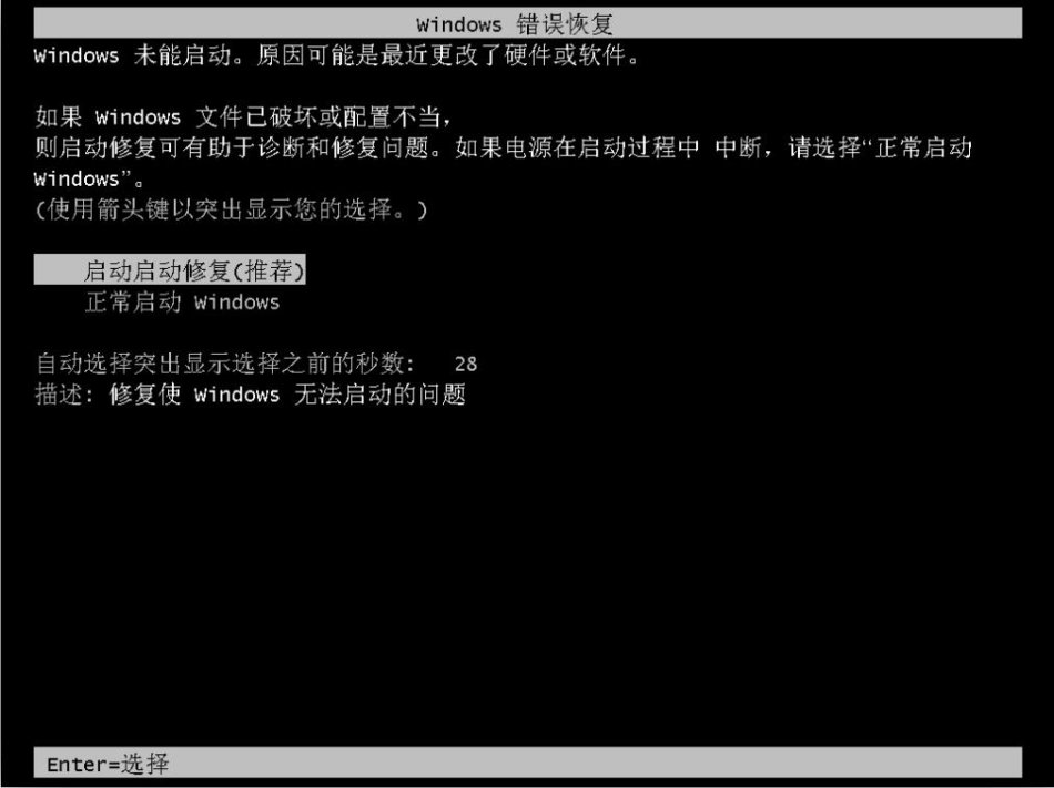 windows 2008 R2 意外断电重启进入修复模式