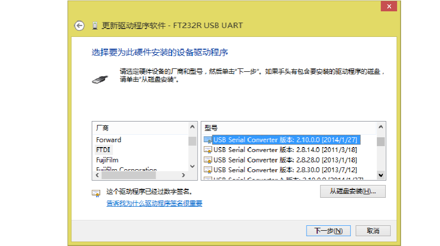 关于windows下FT232R模块,出现“FT232R USB UART”不识别的解决办法